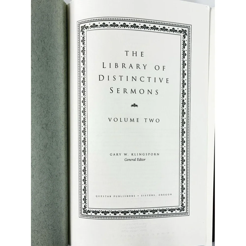 Library of Distinctive Sermons Volume 2 Doubleday Publications 1996 Hardback